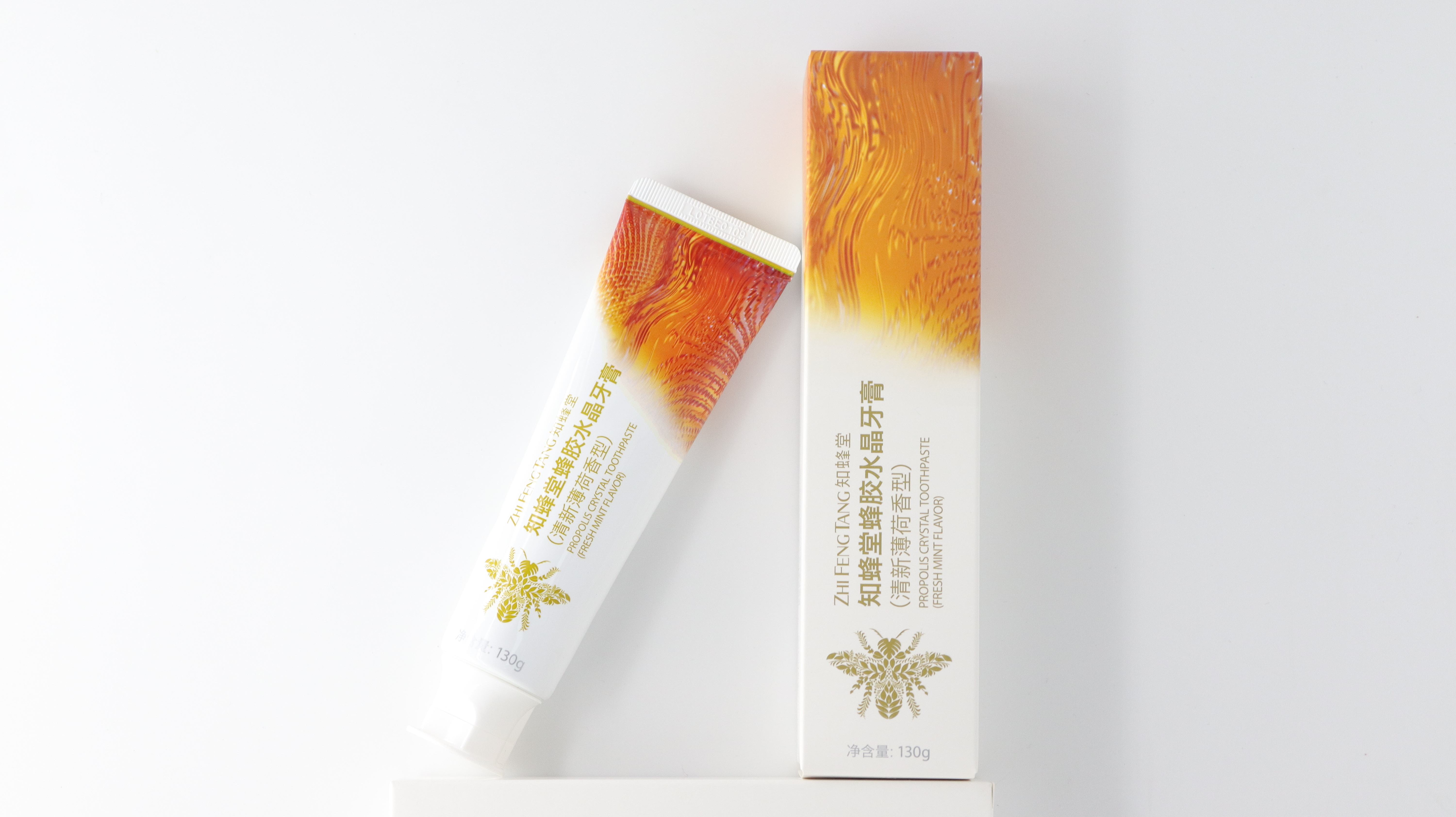 知蜂堂蜂膠水晶牙膏